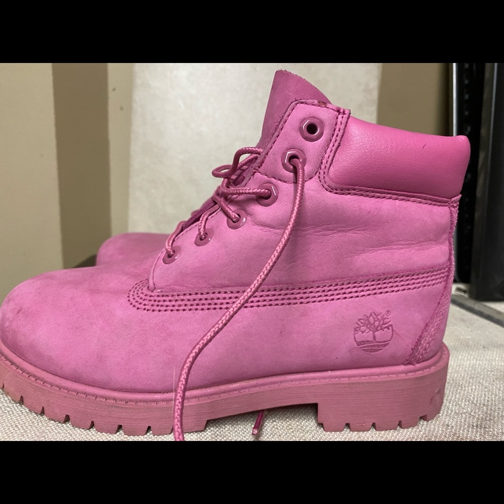 Timberland girls high top waterproof leather boots